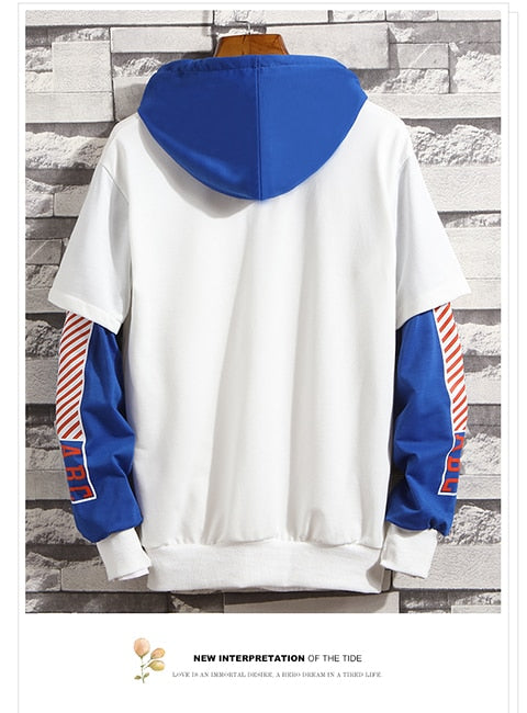 Men Patchwork Hip Hop Hoodies 2020 Mens Japanese Streetwear Harajuku Sweatshirts Male Pocket Harajuku Fashions Hoodie