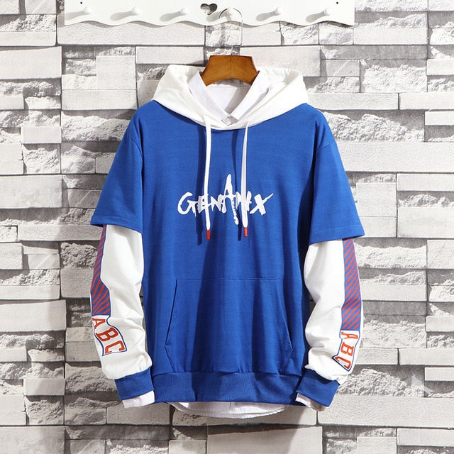 Men Patchwork Hip Hop Hoodies 2020 Mens Japanese Streetwear Harajuku Sweatshirts Male Pocket Harajuku Fashions Hoodie