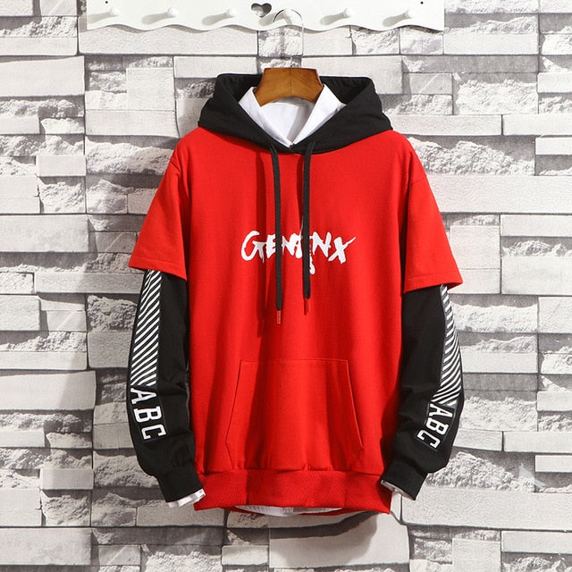 Men Patchwork Hip Hop Hoodies 2020 Mens Japanese Streetwear Harajuku Sweatshirts Male Pocket Harajuku Fashions Hoodie