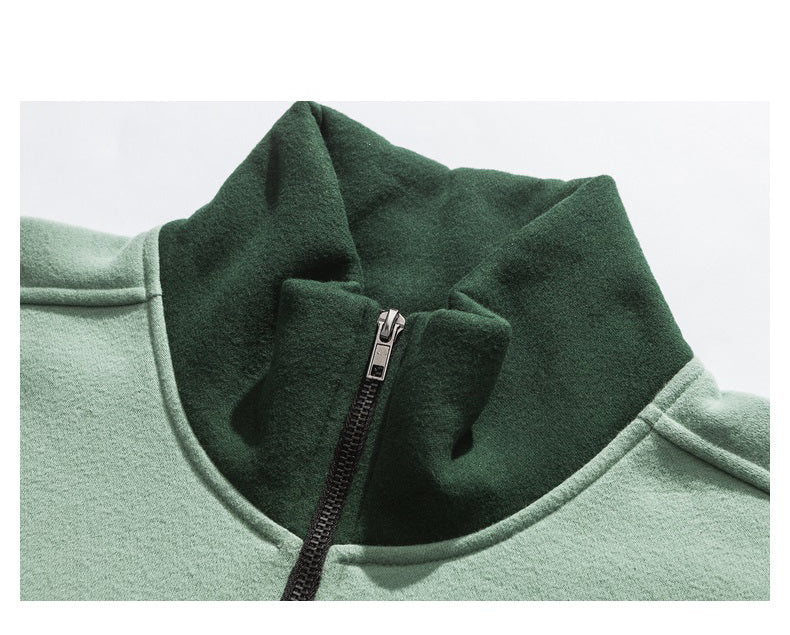Youth Harajuku Patchwork Turtleneck Hoodies 2020 Pullover Mens Color Block Korean Fleece Sweatshirts Streetwear Clothes