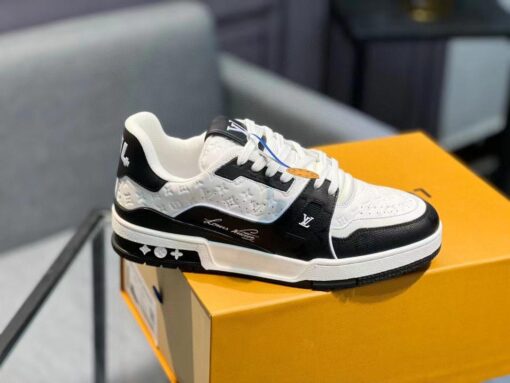 Louis Vuitton Lv Trainer #54 Signature Black White Sneaker