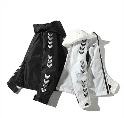 Youth Men Streetwear Bomber Jackets 2020 Side Striped Jackets And Coats Korean Fashions Hip Hop Windbreaker Plus Size