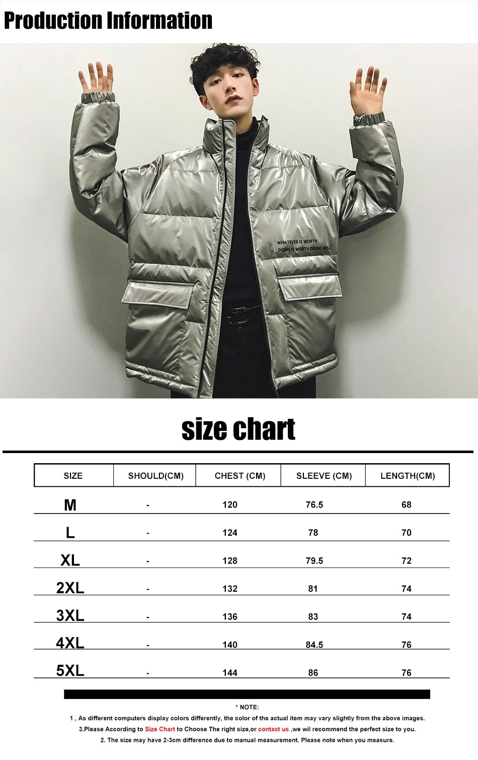 Silver Winter Jacket Men Parkas 2020 Mens Streetwear Thick Coat Windbreaker Korean Puffer Jackets Warm Bubble Coats